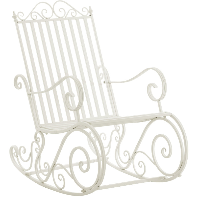 Silla mecedora Smilla blanca